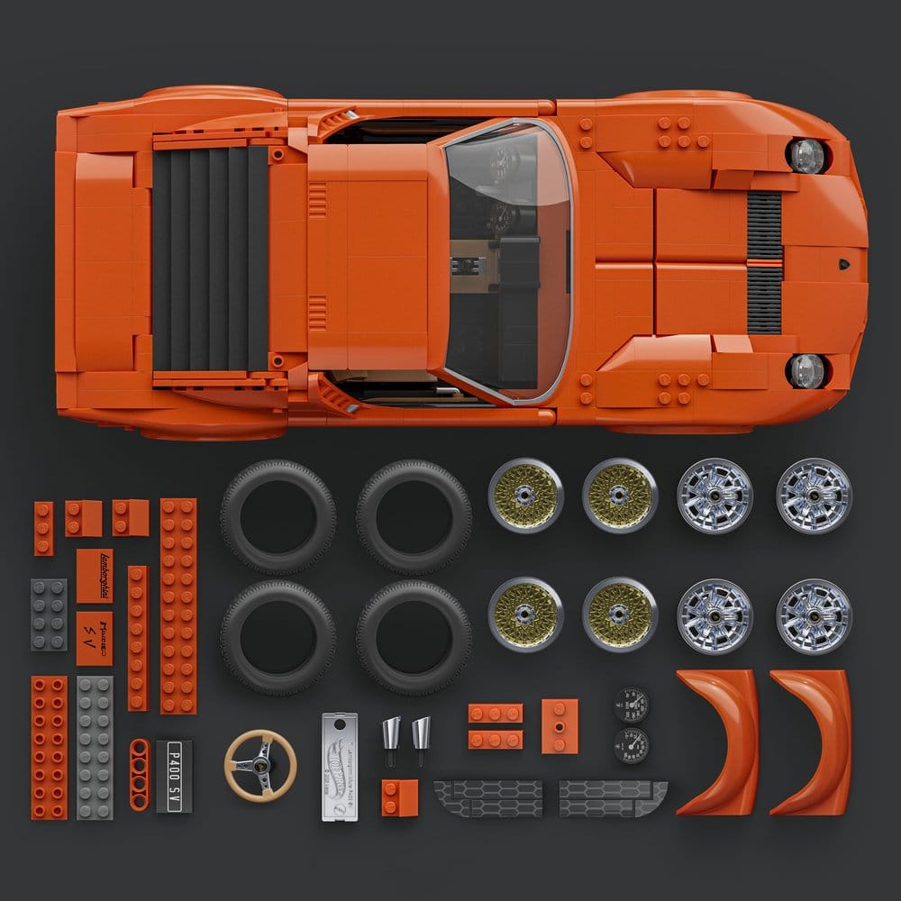 Hot Wheels Premium – Mattel Brick Shop Lamborghini Miura P400 SV 1/12