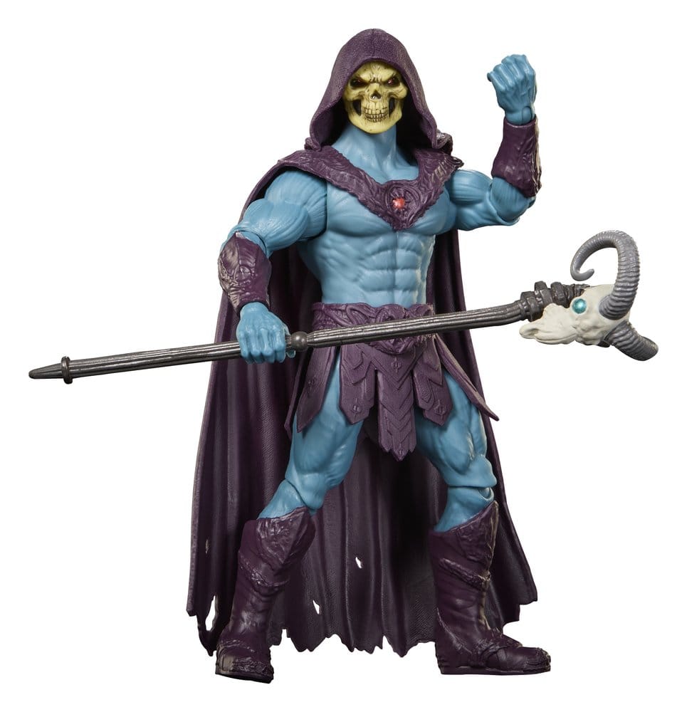 Figurine Skeletor de 14 cm de la collection Masters of the Universe Movie Chronicles de Mattel, personnage emblématique du film 2026.