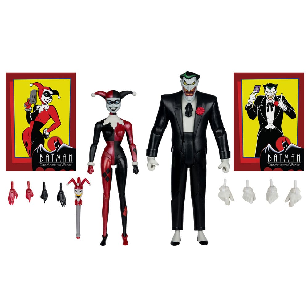 Batman: The Animated Series DC Direct figurines Harley Quinn & The Joker (Mad Love) (Gold Label) 18 cm