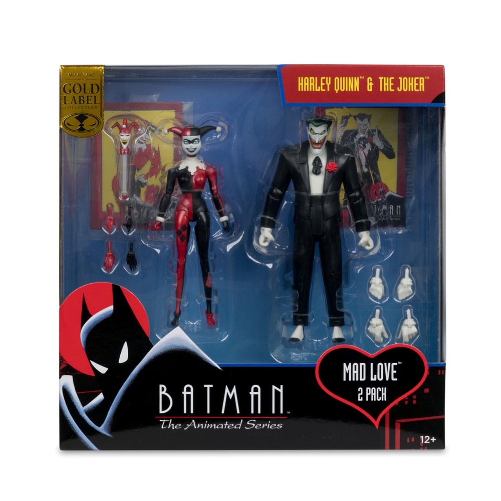 Batman: The Animated Series DC Direct figurines Harley Quinn & The Joker (Mad Love) (Gold Label) 18 cm