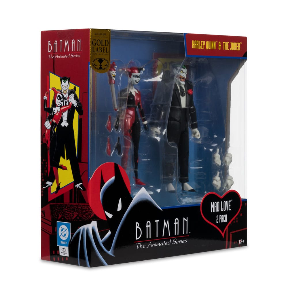 Batman: The Animated Series DC Direct figurines Harley Quinn & The Joker (Mad Love) (Gold Label) 18 cm
