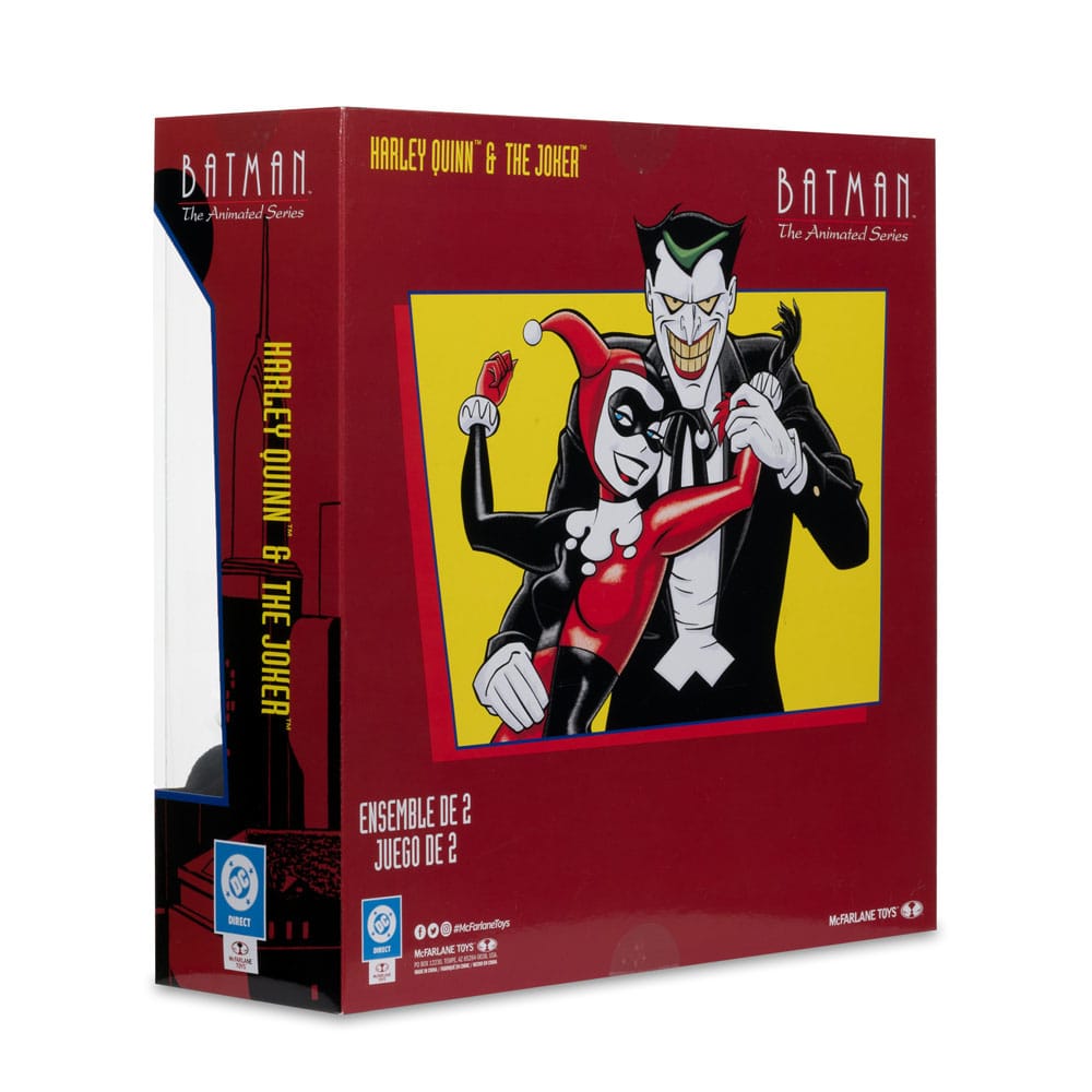 Batman: The Animated Series DC Direct figurines Harley Quinn & The Joker (Mad Love) (Gold Label) 18 cm