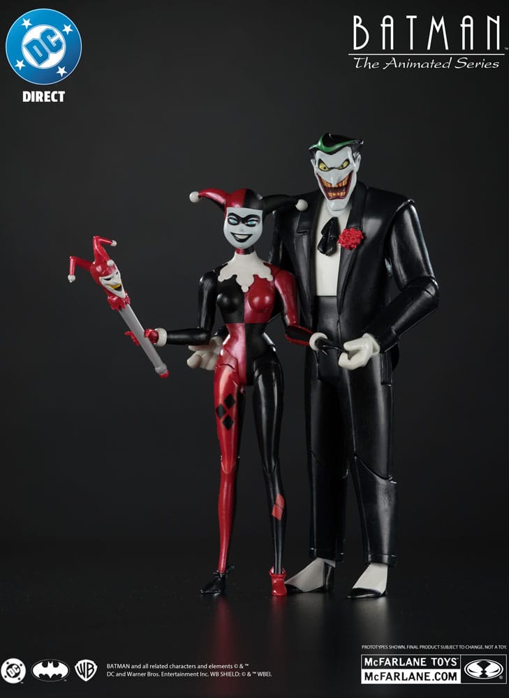 Batman: The Animated Series DC Direct figurines Harley Quinn & The Joker (Mad Love) (Gold Label) 18 cm