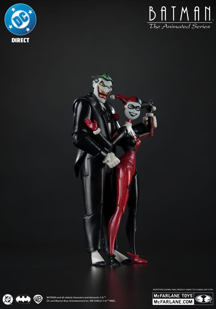Batman: The Animated Series DC Direct figurines Harley Quinn & The Joker (Mad Love) (Gold Label) 18 cm