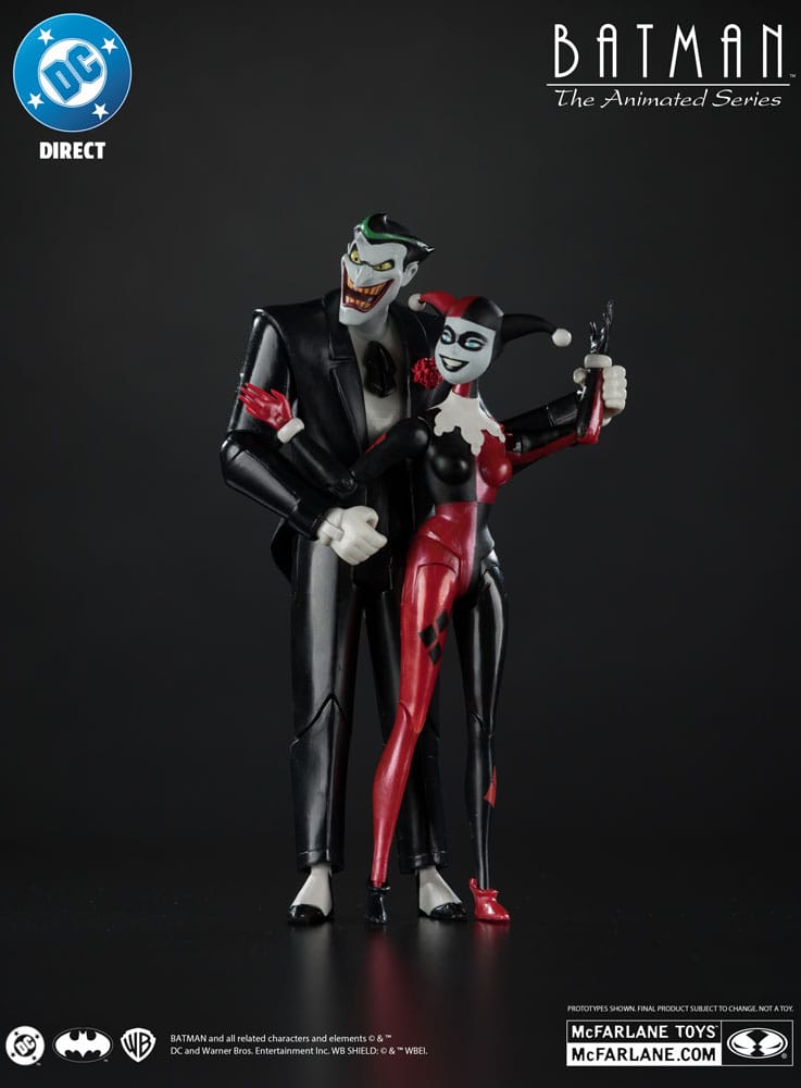Batman: The Animated Series DC Direct figurines Harley Quinn & The Joker (Mad Love) (Gold Label) 18 cm