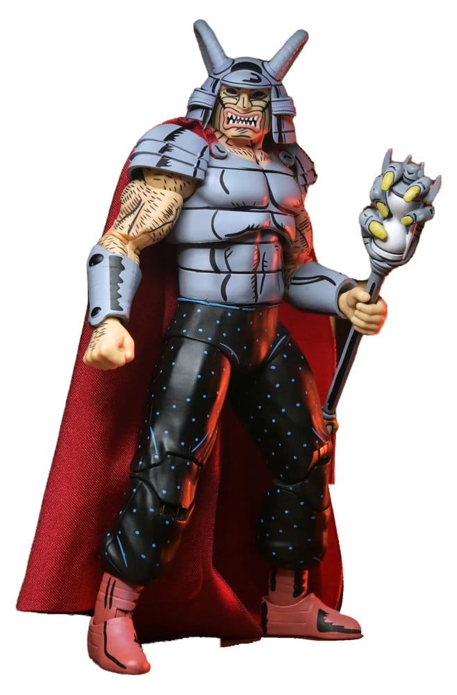 Figurine Neca de Savanti Romero Warlord des Tortues Ninja adolescentes Mirage Comics, 18 cm, pose détaillée, collection de figurines.