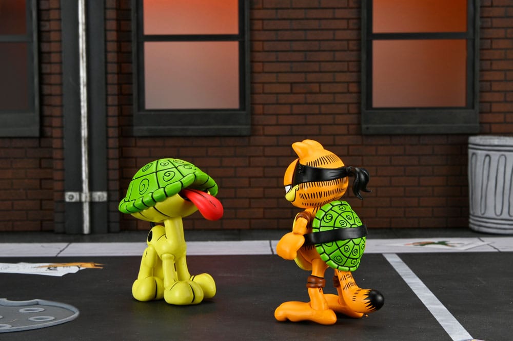Teenage Mutant Ninja Turtles (Archie Comics) x Garfield 2 pack figurine Ultimate Garfello & Odie 10 cm - Toys Legacy Collection