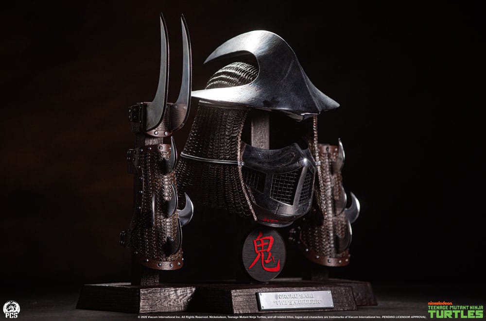 Tortues ninja ensemble d'armure Life-Size Shredder (Electroplated Edition) 53 cm (Copie) - Toys Legacy Collection