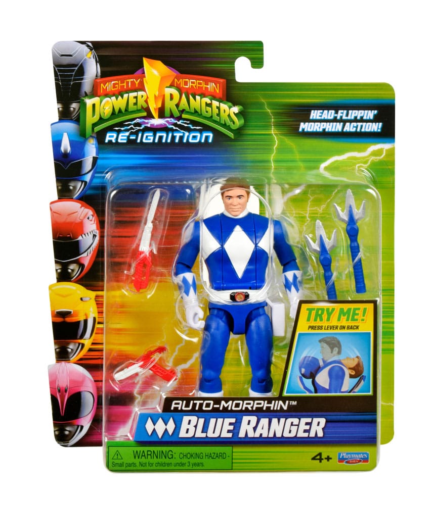 Flippin'morphin Blue Ranger figure