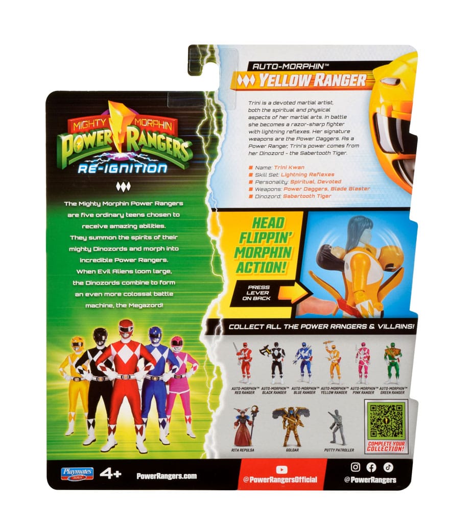 Flippin'morphin Yellow Ranger figure - Toys Legacy Collection