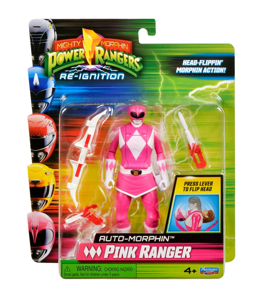 Flippin'morphin Pink Ranger figure