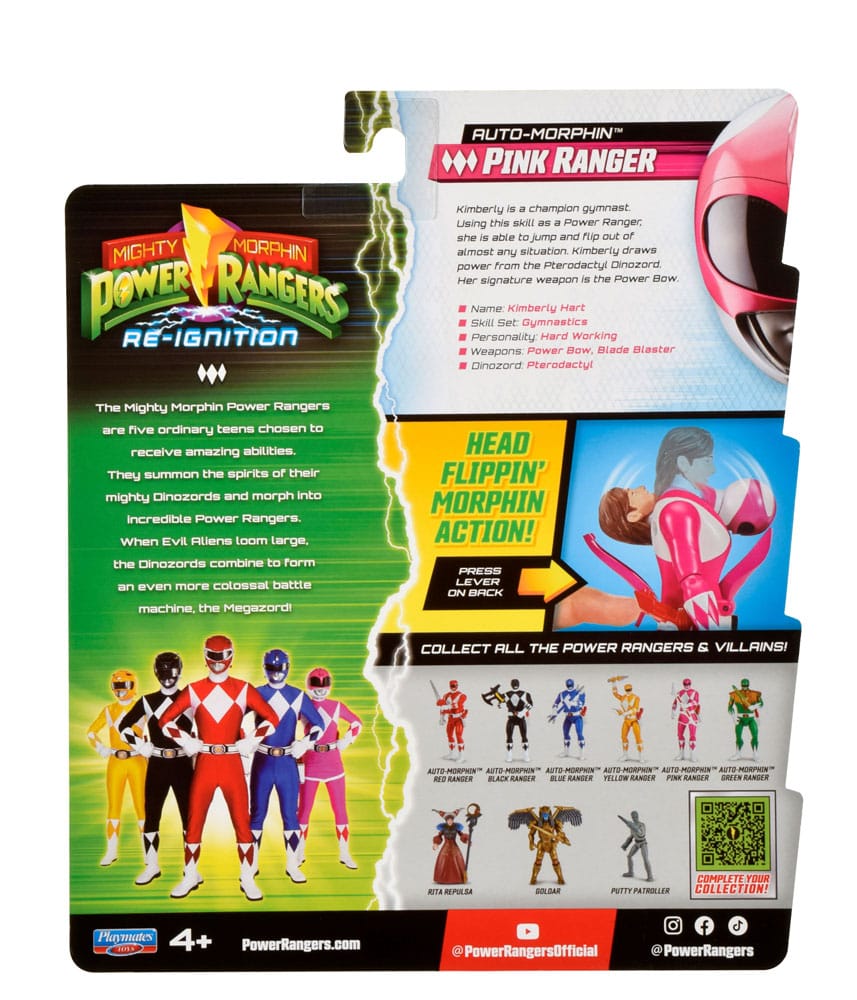 Flippin'morphin Pink Ranger figure