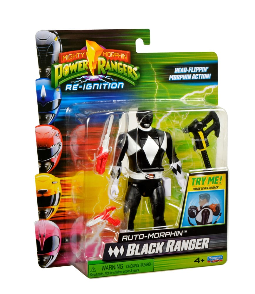 Flippin'morphin Black Ranger figure