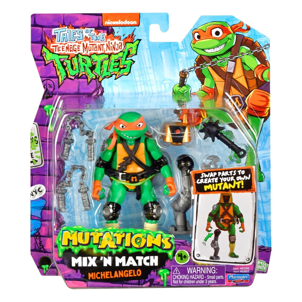 Tales of the Teenage Mutant Ninja Turtles : Figurine Mix 'n Match Michelangelo 12 cm - Toys Legacy Collection