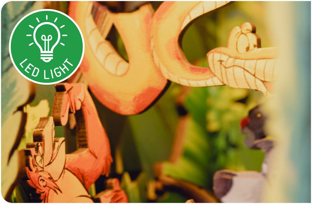Disney maquette Book Nook Tiny Adventures Le Livre de la jungle 23 cm - Toys Legacy Collection
