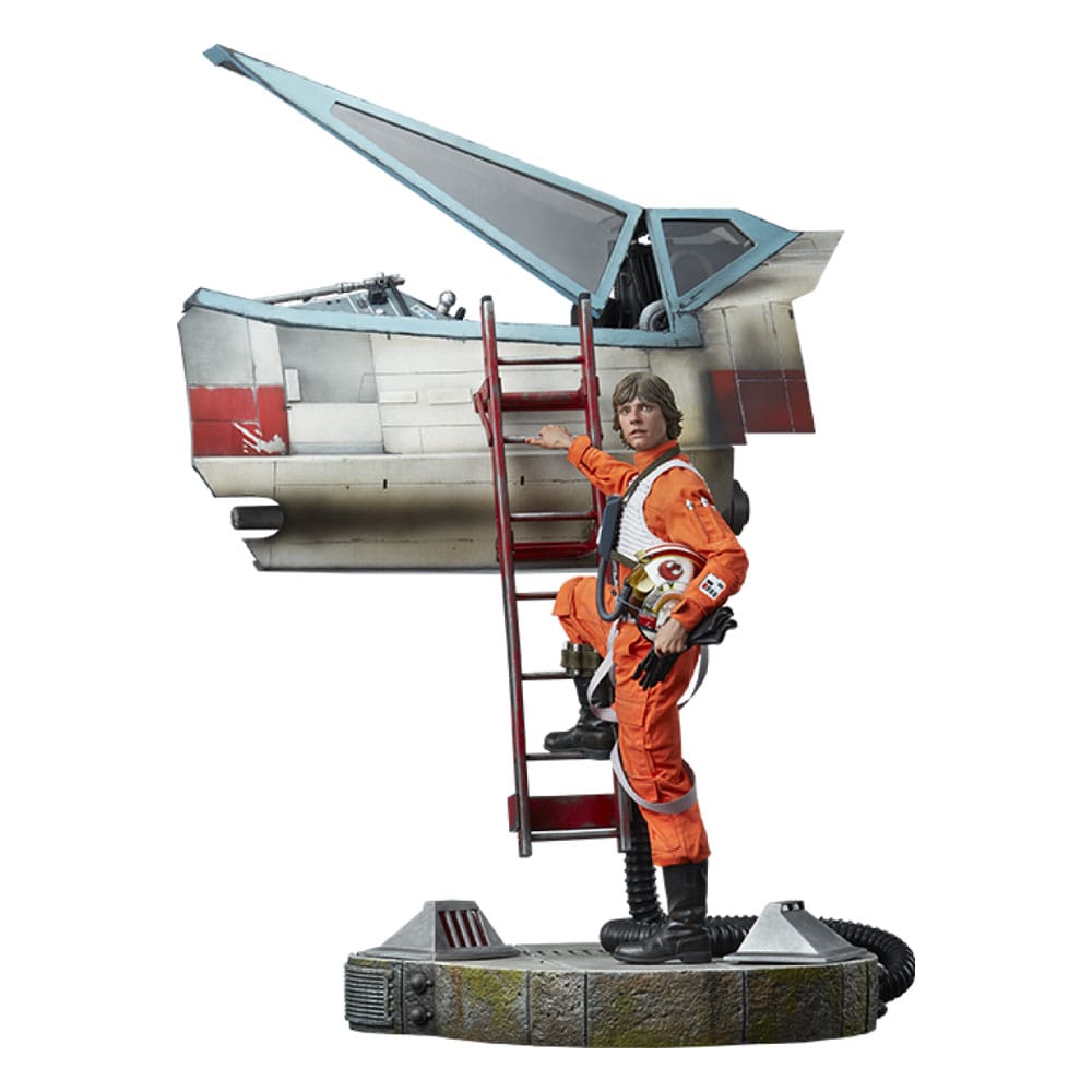 Star Wars statuette Premium Format Luke Skywalker & X-Wing: Red Five, Standing By 76 cm - Toys Legacy Collection