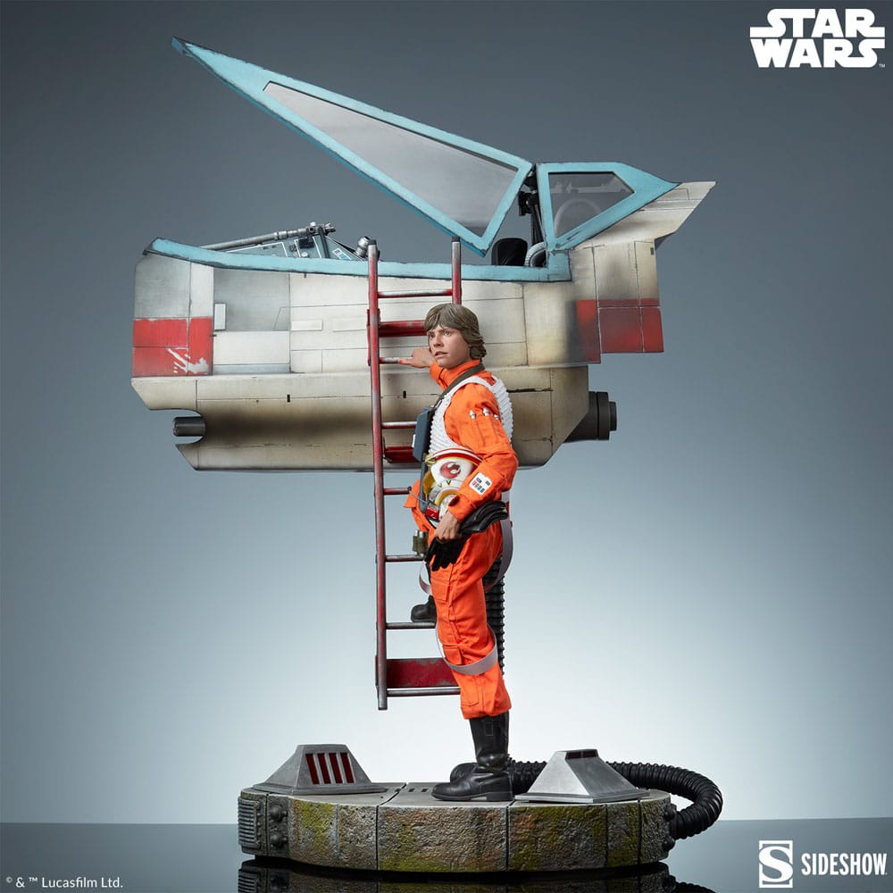 Star Wars statuette Premium Format Luke Skywalker & X-Wing: Red Five, Standing By 76 cm