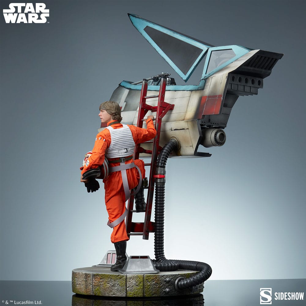 Star Wars statuette Premium Format Luke Skywalker & X-Wing: Red Five, Standing By 76 cm