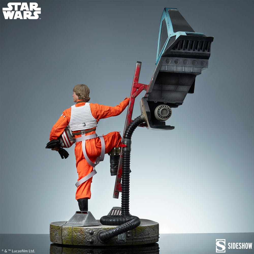 Star Wars statuette Premium Format Luke Skywalker & X-Wing: Red Five, Standing By 76 cm