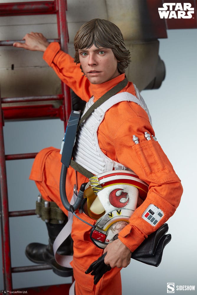 Star Wars statuette Premium Format Luke Skywalker & X-Wing: Red Five, Standing By 76 cm
