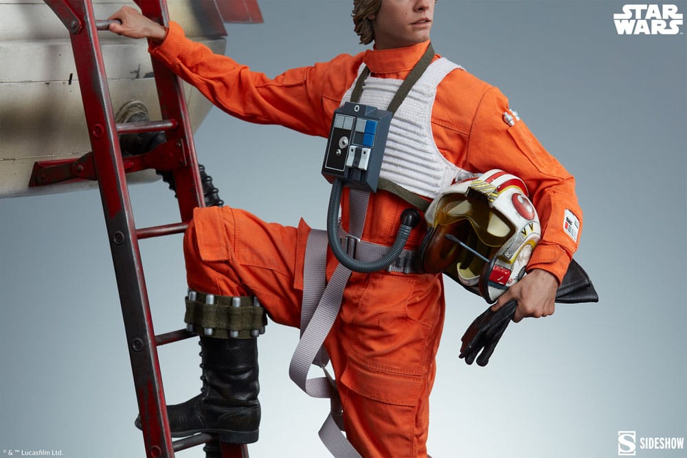Star Wars statuette Premium Format Luke Skywalker & X-Wing: Red Five, Standing By 76 cm