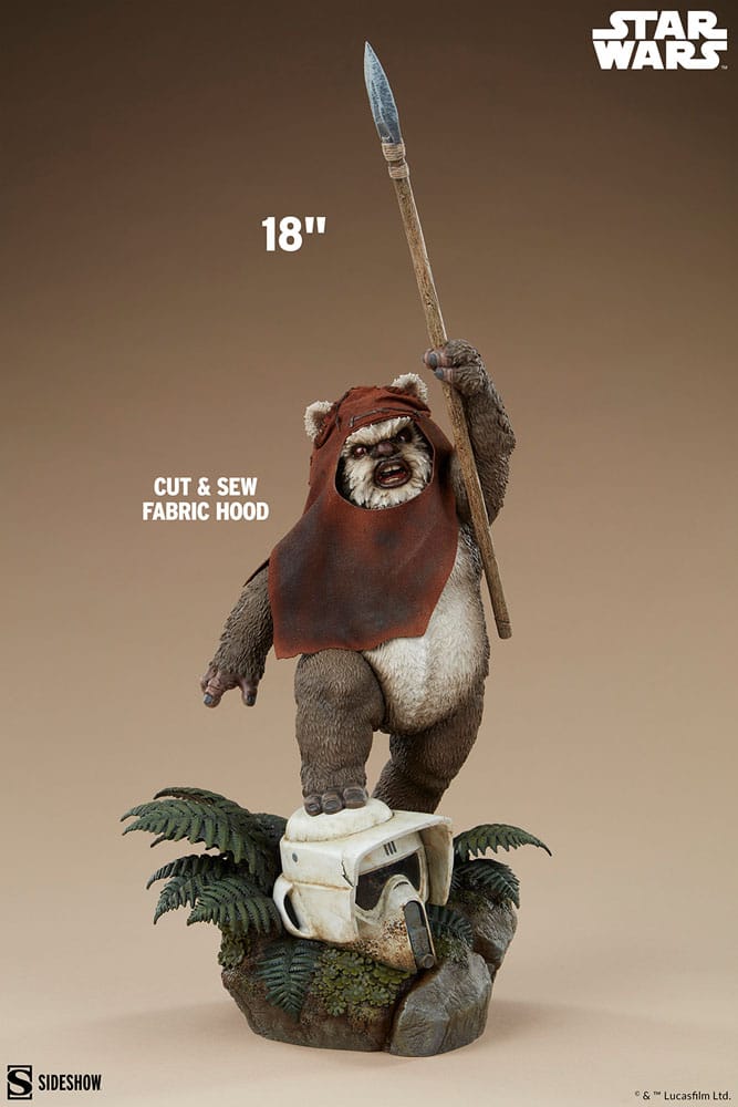 Star Wars, épisode VI : Le Retour du Jedi statuette Premium Format Wicket 46 cm - Toys Legacy Collection