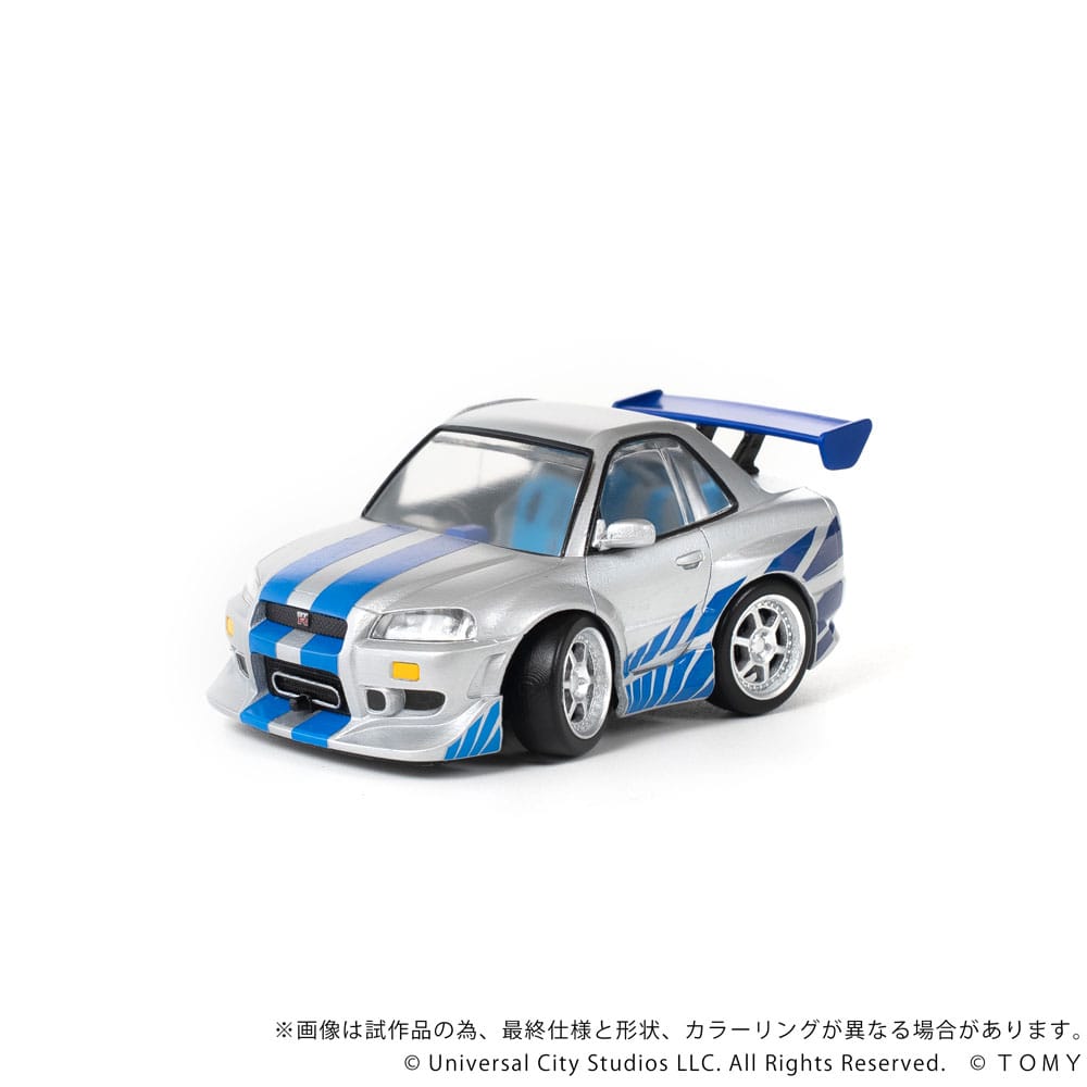 Fast & Furious véhicule avec minifigurine Q-Village Nissan Skyline GT-R (R34) 9 cm - Toys Legacy Collection
