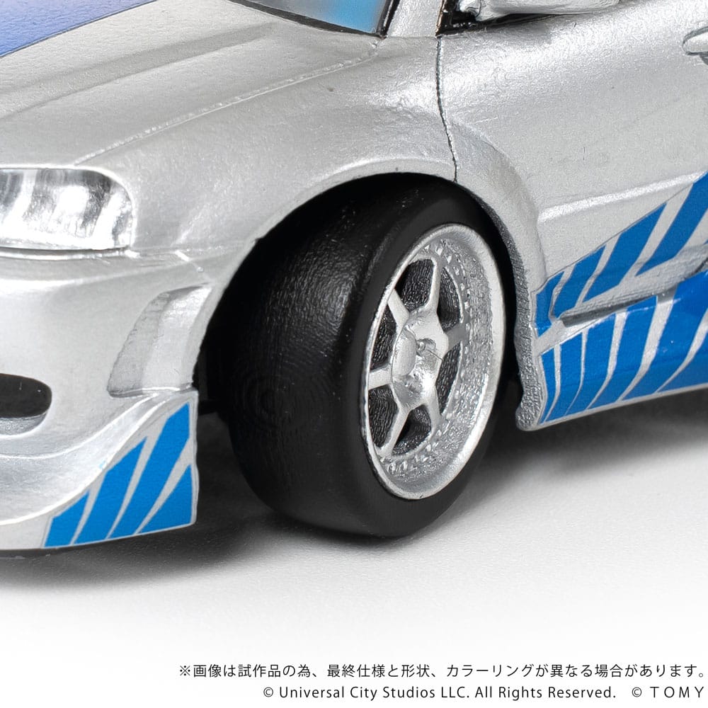 Fast & Furious véhicule avec minifigurine Q-Village Nissan Skyline GT-R (R34) 9 cm - Toys Legacy Collection
