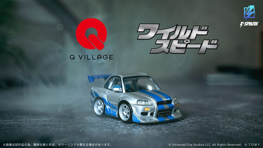Fast & Furious véhicule avec minifigurine Q-Village Nissan Skyline GT-R (R34) 9 cm - Toys Legacy Collection