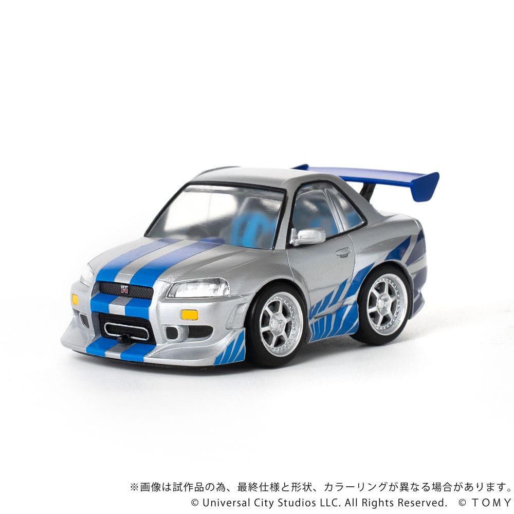 Fast & Furious véhicule avec minifigurine Q-Village Nissan Skyline GT-R (R34) 9 cm - Toys Legacy Collection