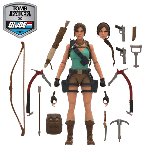 Figurine articulée TOMB RAIDER x G.I. JOE de Lara Croft par Hasbro