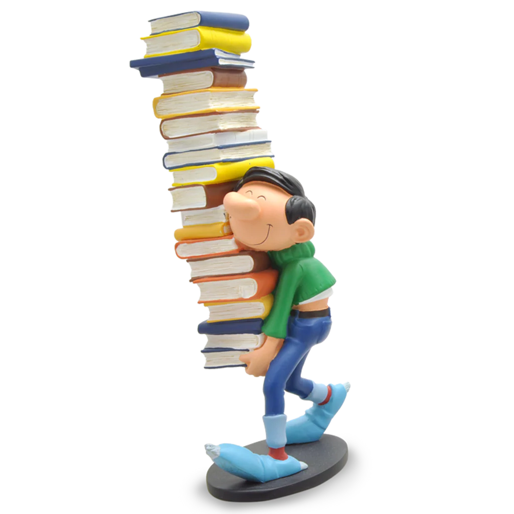 FIGURINE GASTON PILE DE LIVRES - Toys Legacy Collection