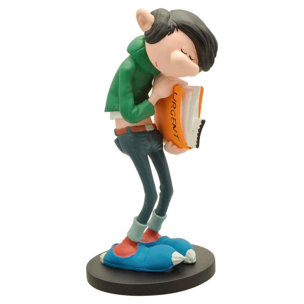 Gaston Lagaffe – Figurine « Dossier urgent » – 16,5 cm