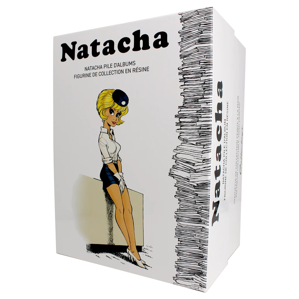 Natacha – Pile d’Albums – Figurine Résine 21,5 cm
