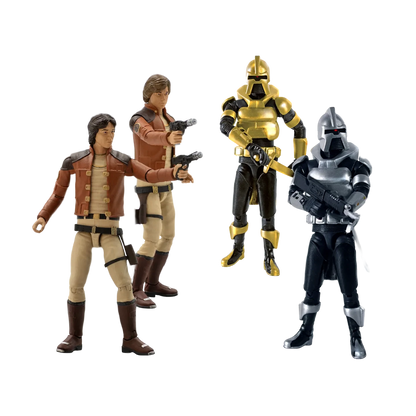 Ensemble de 4 figurines Battlestar Galactica de 3,75 pouces, vague 1 - Toys Legacy Collection