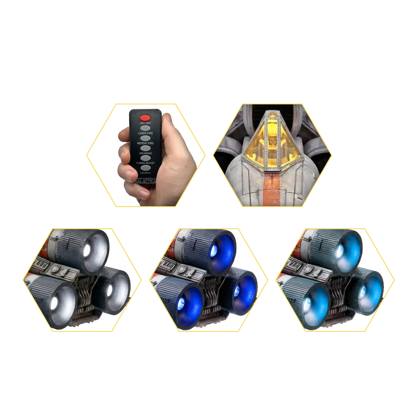 Véhicule électronique Battlestar Galactica Colonial Viper Mki + figurine du lieutenant Boomer - Toys Legacy Collection