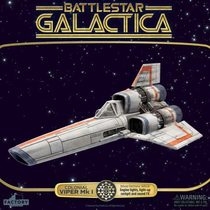 Véhicule électronique Battlestar Galactica Colonial Viper Mki + figurine du lieutenant Boomer - Toys Legacy Collection