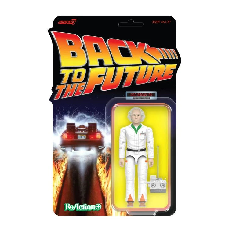 Back To The Future Wave 1 Doc Brown '85 Reaction+ Figure - Toys Legacy Collection
