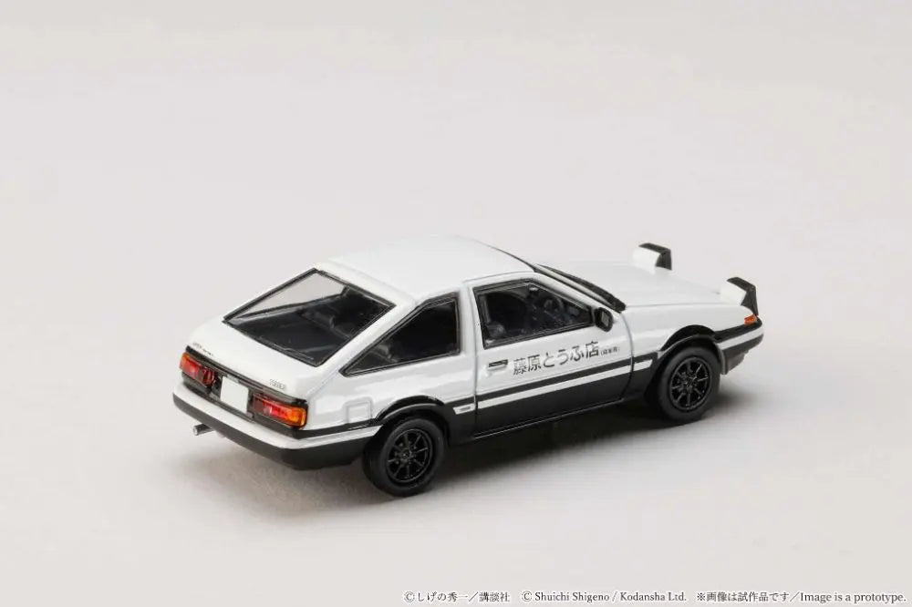Voiture miniature AE86 Takumi Fujiwara vs Nakazato, collection Initial D, échelle 1:64, marque Metro K, modèle de voiture de collection.