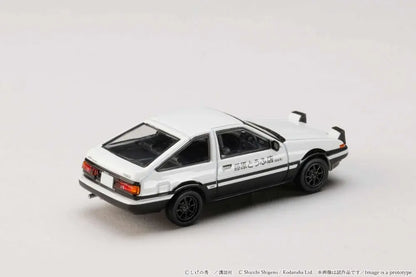 Voiture miniature AE86 Takumi Fujiwara vs Nakazato, collection Initial D, échelle 1:64, marque Metro K, modèle de voiture de collection.