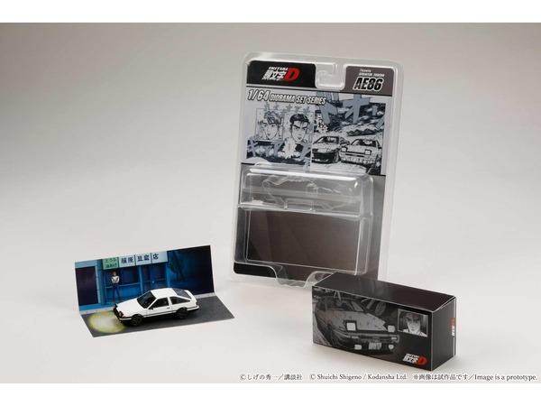 Voiture miniature AE86 Takumi Fujiwara contre Nakazato, modèle 1:64, véhicule de collection Metro K, détails précis et finition soignée