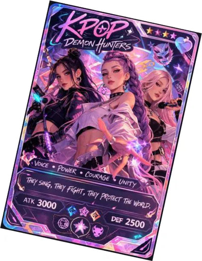 Boîte de boosters Kayou Demon Hunters Energy Edition, jeu de cartes K-Pop avec 12 boosters visibles dans l'image.