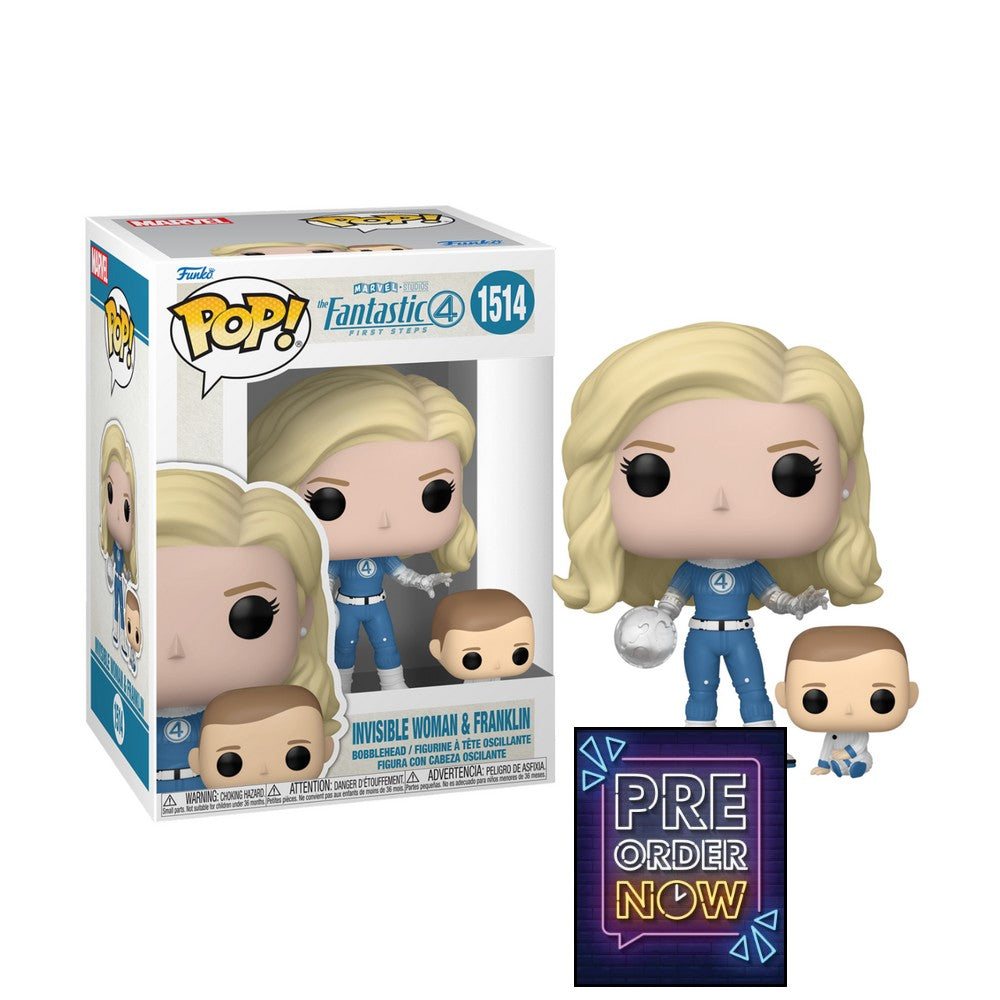 LES 4 FANTASTIQUES - POP Marvel N°1514 - La Femme Invisible & Franklin - Toys Legacy Collection