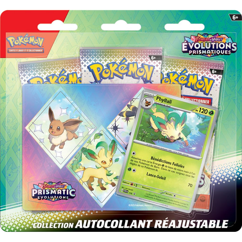 Pokémon - Pack 3 Boosters EV08.5 Écarlate et Violet Évolutions Prismatiques modèle aléatoire