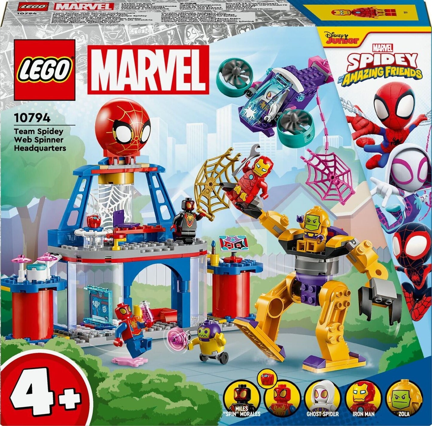 LEGO 10794 - Le QG des lanceurs de toile de l’équipe Spidey Spiderman