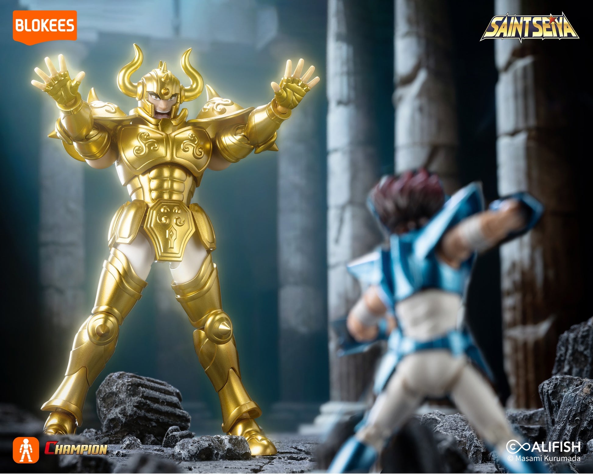 Saint Seiya - Alderaban Taurus Model Kit Champion Class Blokees - Toys Legacy Collection