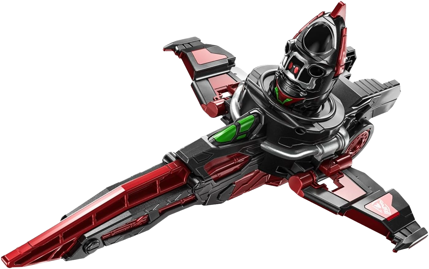 Figurine Bandai Super Space Detective Gabban Infinity DX Gabrion Saver version sombre, détail précis et pose dynamique visible.
