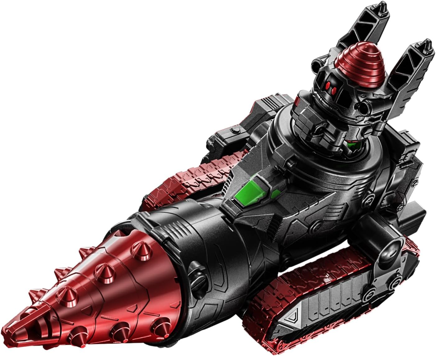 Figurine Bandai Super Space Sheriff Gavan Infinity Gabrion Drill version sombre, détail précis de la figurine de héros de science-fiction.