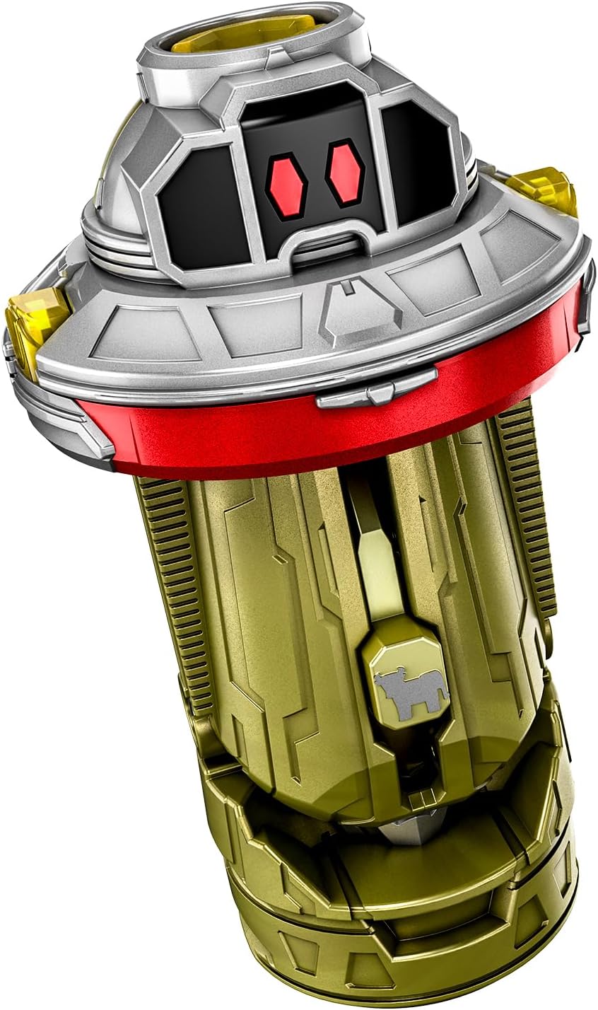 Figurine Bandai Super Space Sheriff Gabban Infinity DX Gabrion Dornado avec Emorgi Gaban Infinity, figurines détaillées et colorées.