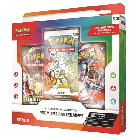 Pokémon - Pokemon - Coffret - 3 boosters - Collection Illustration Premiers Partenaires - Série 2